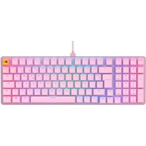 Glorious Gaming GMMK 2 Full Size (96%) - Mechanisch gamingtoetsenbord, aluminium frame, aanpasbaar, Doubleshot-doppen, Fox-schakelaars, RGB per toets, volledige NKRO, Spaanse QWERTY-indeling - roze