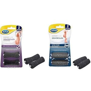 scholl EXPERTCARE Reservewielen voor de hiel - navulling voor de elektrische eeltverwijderaar - 2 rollen, met diamantdeeltjes, 2 rollen