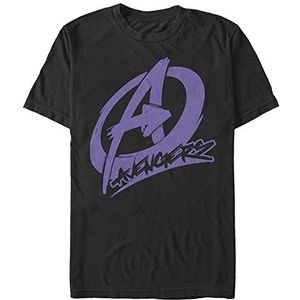 Marvel Classic - Avenger Graffiti Unisex Crew neck T-Shirt Black L