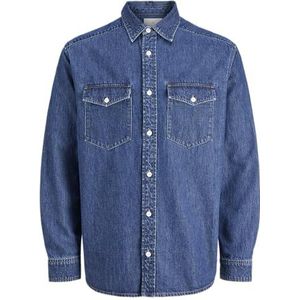 Jprccwalter Denim L/S Shirt, Denim Blauw, XS