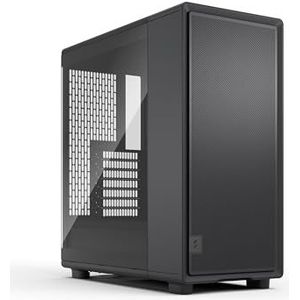 Fractal Design Epoch Zwart – Licht getint gehard glazen zijpaneel – Gaming-pc-behuizing – Mesh-frontpaneel – Drie Momentum 12-ventilatoren inbegrepen – Ruim interieur – Ondersteuning voor ATX/mATX/ITX