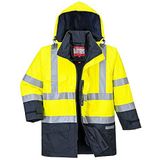 Portwest Bizflame Regen Hi-Vis Multi-Beschermend Jack Size: M, Colour: Geel/marine, S779YNRM