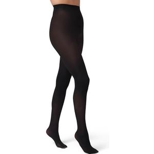 HUE Women's Opaque Sheer to Waist Opaque Tight,Black,5