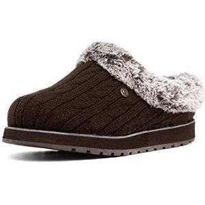 Skechers Dames Keepsakes-Ice Angel Slipper, Chocolade, 35 EU