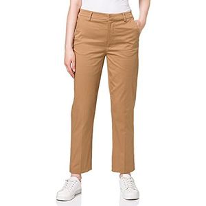 Scotch & Soda Abott Mid Rise Chino-regular fit broek voor dames, 0137 zand, 28W x 32L