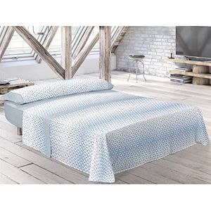 Pierre Cardin Hoeslaken, polyester katoenweefsel, blauw C2, bed 180 cm