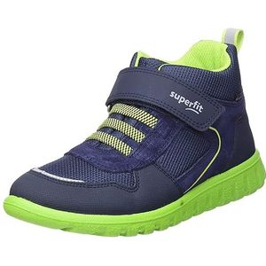 Superfit Sport7 Mini Sneakers voor jongens, blauw, groen 8000, 30 EU Schmal