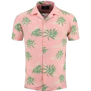 Key Largo Barbados Herenoverhemden met korte mouwen, Rose (1330), XL