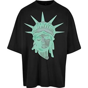 Mister Tee Liberty Huge Tee T-shirt voor heren, Zwart, XL