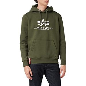 Alpha Industries Basic Hoody Sweat met capuchon voor heren Dark Green