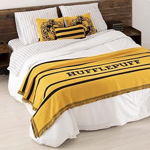Belum Harry Potter deken, jaquard-deken, 180 x 260 cm, Huffelpuff House, deken voor Harry Potter, deken voor bed, Harry Potter, alle soorten toepassingen