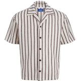 JACK & JONES Overhemd  bruin / wit