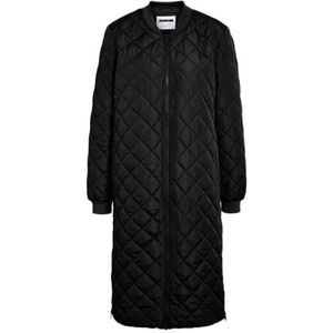 Nmgilly Quilted Coat Fwd Noos, zwart, L