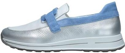 ARA - Sneakers Laag - Blauw/Zilver - Leer