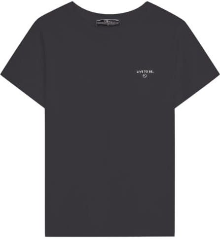 LTB Shirt 'Bipene'  zwart / wit