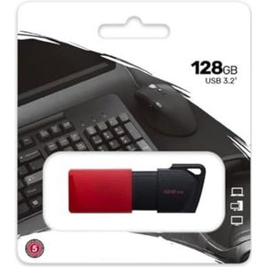 USB-stick USB 3.2, 128 GB, hoge overdrachtssnelheid, draagbaar en licht, ideaal voor opslag en gegevensoverdracht.