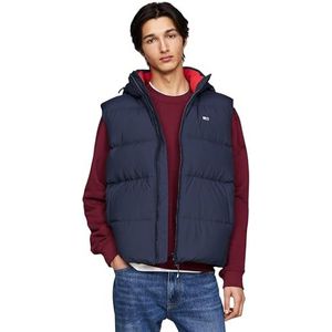 TOMMY JEANS Heren TJM ESSENTIAL DOWN VEST EXT DM0DM20465, Blauw, XXL, Blauw (Donker Nacht Marine), XXL