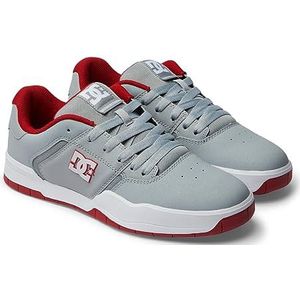 DC Shoes Central Sneakers voor heren, grijs/rood, 46,5 EU, Grijs rood, 46.5 EU