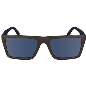 LACOSTE L6009S zonnebril voor heren, mat bruin, eenheidsmaat, Mat Bruin, One Size