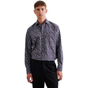 Seidensticker Herenoverhemd met lange mouwen, grijs, 39