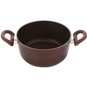 ILLA GC8422 Gourmet pot met twee handgrepen met rok-coating 5 lagen versterkt met minerale deeltjes, aluminium, brons