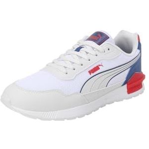 PUMA Graviton Mega Sneaker voor heren, Puma Witte Veer Grijs PUMA Red Clyde Royal, 38 EU