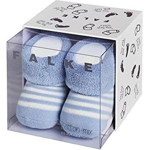 FALKE Uniseks-baby Sokken Erstlingsringel B SO Katoen eenkleurig 1 Paar, Blauw (Crystal Blue 6290), 62-68