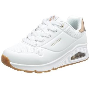 Skechers Uno Gen1 Shimmer Away, sportschoenen, uniseks, voor kinderen en jongens, Witte synthetische trim, 35.5 EU