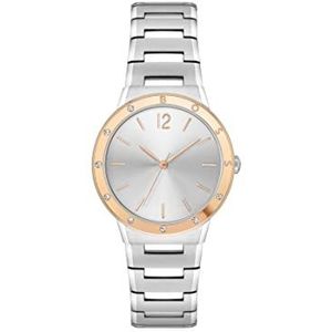 BOSS Vrouwen analoog quartz horloge met roestvrij stalen band 1502646, Zilver Wit