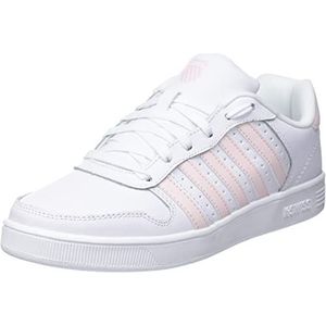 K-Swiss Court Palisades Sneakers voor meisjes, Wht Silvr Purple Rse, 35.5 EU