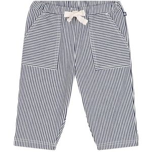 Petit Bateau Broek voor meisjes, Blauw/Wit, 6 Maanden