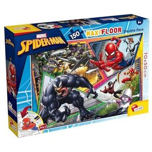 Lisciani Giochi- Marvel Puzzle DF Maxi Floor 150 Spider-Man, 104758, meerkleurig