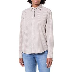 REG POPLIN Gingham Shirt, beige, 42