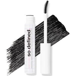 Wet n Wild So Defined Volumizing Definiërende Mascara, Verrijkte Formule met Castor Olie voor Vollere en Dikkere Wimpers, Niet-Klonterende Zwarte Mascara