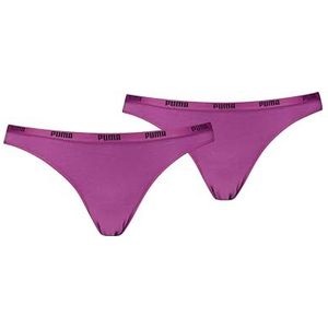 PUMA Bikini ondergoed voor dames (set van 2), roze, M