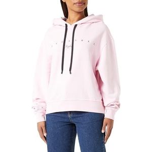 Replay Oversized capuchontrui voor dames, Rose Label, 066 Bubble Pink, L