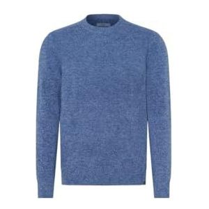 BRAX Heren Style Rick Lambswool Pullover, blauw (steel blue), XS