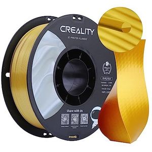 Creality PLA 3D Printer Filament, PLA Filament 1.75mm Zijdeglanzend PLA Filament +/-0.02mm, 3D Printing Filament 1KG/2.2lb (Gouden)