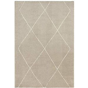 Elle Decor laagpolig tapijt Massy Beige Crème, 80x150 cm