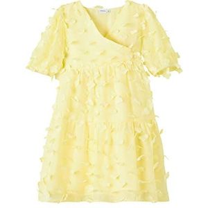 NAME IT Nkffiminna Ss jurk voor meisjes, Pineapple Slice, 128 cm