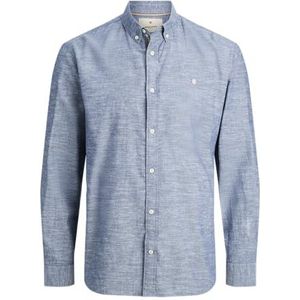 Jprblusummer Button Down L/S Shirt, Faded Denim, XS