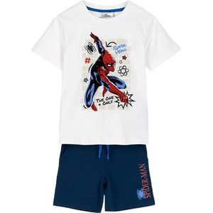 CERDÁ LIFE'S LITTLE MOMENTS Comfortabel en grappig, Spiderman-pyjama, ideaal voor ontspanning en spel, 2 stuks, uniseks, kinderen, Wit, 5 Jaar