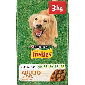 Friskies Purina Adult Hondenvoer met gevogelte en groenten, 4 zakken à 3 kg