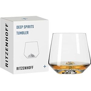 RITZENHOFF 3841001 Tumbler-glas 400 ml - Serie Deep Spirits Nr. 1 Berg - met reliëf in kristallen bodem - Made in Germany
