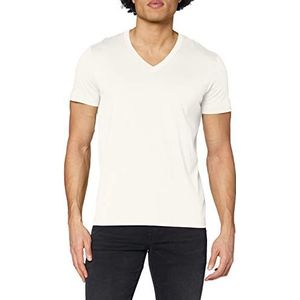 Stedman Apparel Heren James V-hals/ST9210 Premium Regular Fit Klassiek T-shirt met korte mouwen, Gebroken wit (Winter wit), S