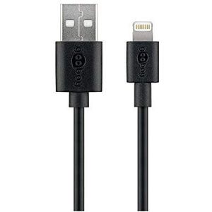 8-pins Lightning naar USB-A kabel - USB2.0 - tot 3A / zwart - 1 meter