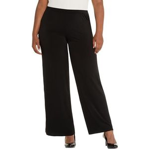 Ulla Popken, Dames, grote maten, jerseybroek, zwart, 45W x 32L