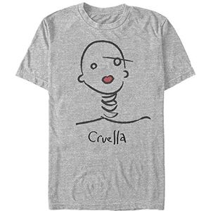 Disney Classics DNCA - CRUELLA DOODLE Unisex Crew neck T-Shirt Melange grey L