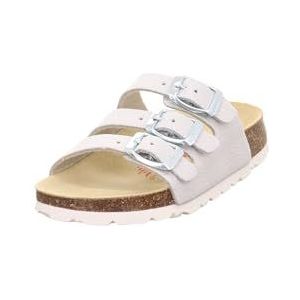 Superfit Voetbedpantoffel, slip-on voor meisjes en meisjes, Zilver 9500, 39 EU Larga