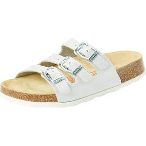 Superfit Voetbedpantoffel, slip-on voor meisjes en meisjes, Zilver 9500, 39 EU Larga